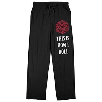 Men's Dungeons & Dragons "This is How I Roll" Pajama Pants