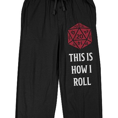 Men's Dungeons & Dragons "This is How I Roll" Pajama Pants