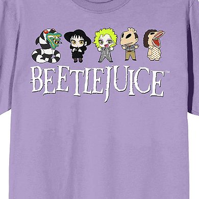 Men's Beetlejuice Chibi Line Up Tee