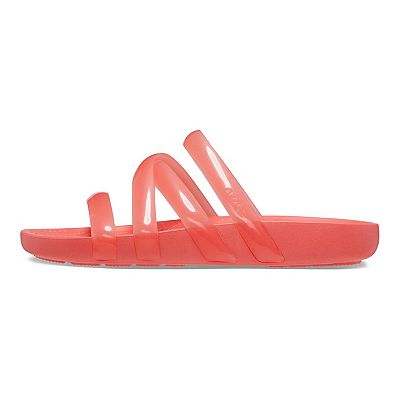 ◆CROCS◆ Women's Splash Glossy Strappy WT 23SWSD208537 Amazon.com | Crocs Women's Splash Strappy Sandals, Black, 5