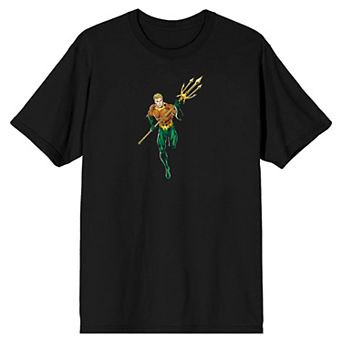 Men's Aquaman Superhero Power Pose Tee