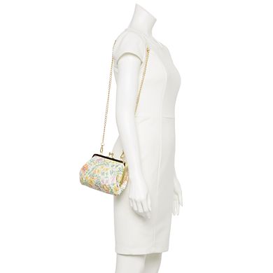 LC Lauren Conrad Frame Clutch Crossbody Bag