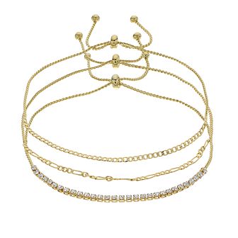 Brilliance Crystal Bracelet Trio Set