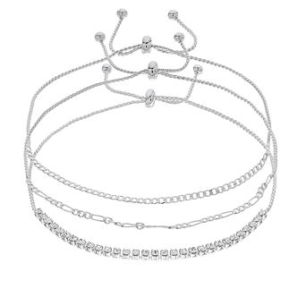 Brilliance Crystal Bracelet Trio Set