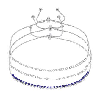 Brilliance Crystal Bracelet Trio Set