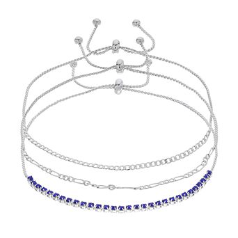 Brilliance Crystal Bracelet Trio Set