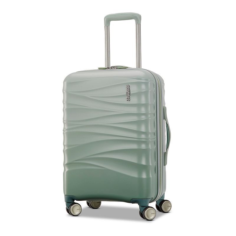 American Tourister Cascade Hardside Spinner Luggage, Green, 20 Carryon