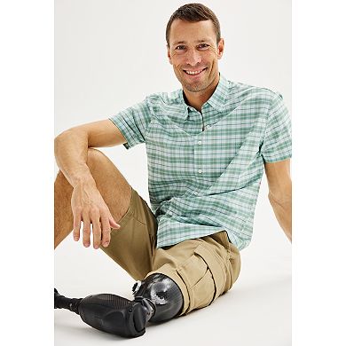 Men's Adaptive Sonoma Goods For Life® Easy Dressing Short Sleeve Performance Shirt