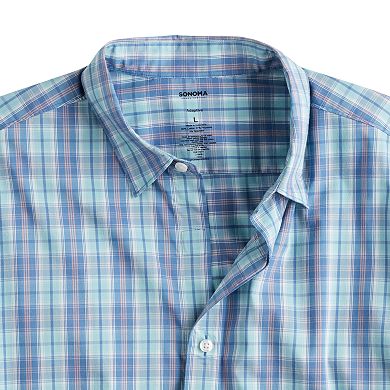Men's Adaptive Sonoma Goods For Life® Easy Dressing Short Sleeve Performance Shirt