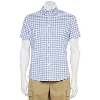 Men's Adaptive Sonoma Goods For Life® Easy Dressing Short Sleeve Performance Shirt