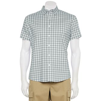 Men's Adaptive Sonoma Goods For Life® Easy Dressing Short Sleeve Performance Shirt