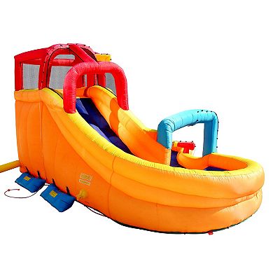 Banzai Kids Inflatable Lazy River Adventure Water Park and Battle Bop Combo Pack
