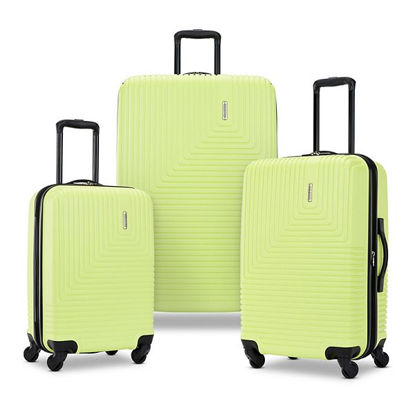 American Tourister Groove 3PC Set (SP20/24/28) Hardside Spinner Luggage-CELERY GREEN