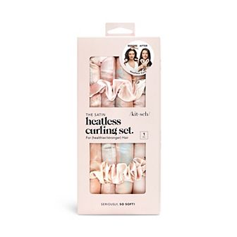 Kitsch Satin Heatless Curling Set- Sunset Tie Dye