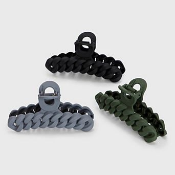 Kitsch Eco-friendly Chain Claw Clip 3 pc Set