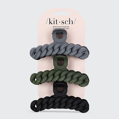 Kitsch Eco-friendly Chain Claw Clip 3-Piece Set