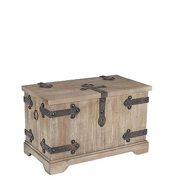 Household Essentials Aged Victorian Wood 2-pc. Trunk Set