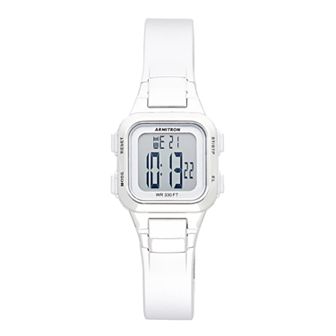 Armitron Pro Sport EL LCD Chronograph Sport Watch - 45-7139SIL