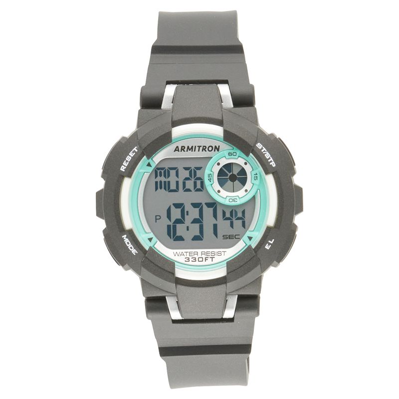 20793173 Armitron Pro Sport EL LCD Black & White Watch - 45 sku 20793173