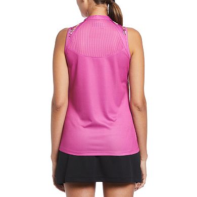 Grand Slam Butterfly Print Mesh-Back Golf Tank