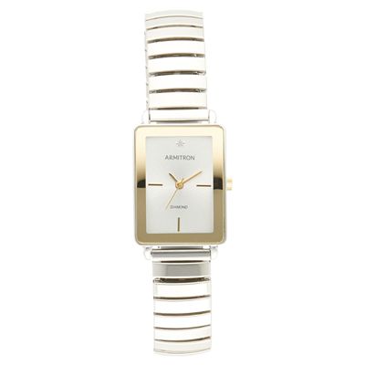 Armitron Women's Diamond Accent Rectangle Expansion Watch