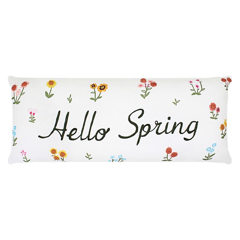 Celebrate Together Easter White Hello Spring Floral, 10X24