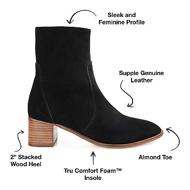 Journee Signature Airly Tru Comfort Foam™ Women's Suede Ankle Boots