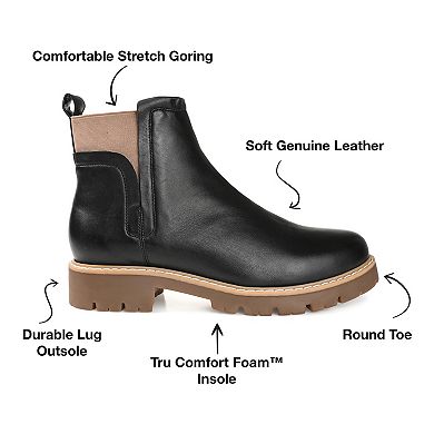 Journee Signature Bristol Tru Comfort Foam™ Women's Leather Chelsea Boots