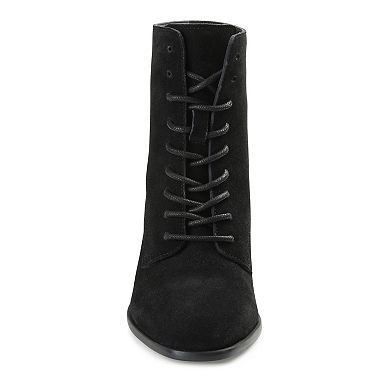 Journee Signature Edda Tru Comfort Foam™ Women's Suede Combat Boots