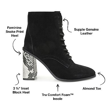 Journee Signature Edda Tru Comfort Foam™ Women's Suede Combat Boots