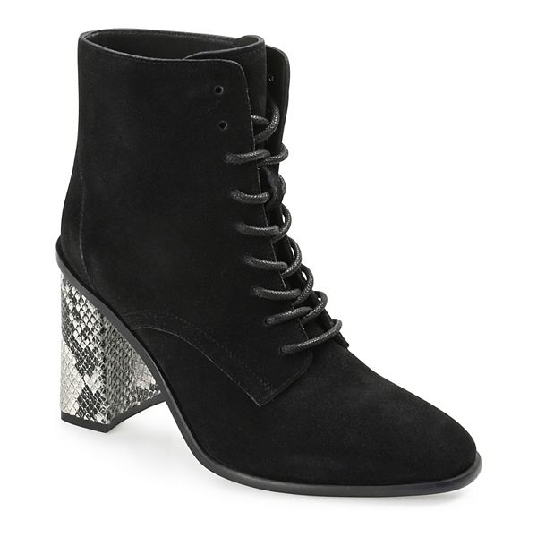 Journee Signature Edda Tru Comfort Foam™ Women's Suede Combat Boots - Black (7)