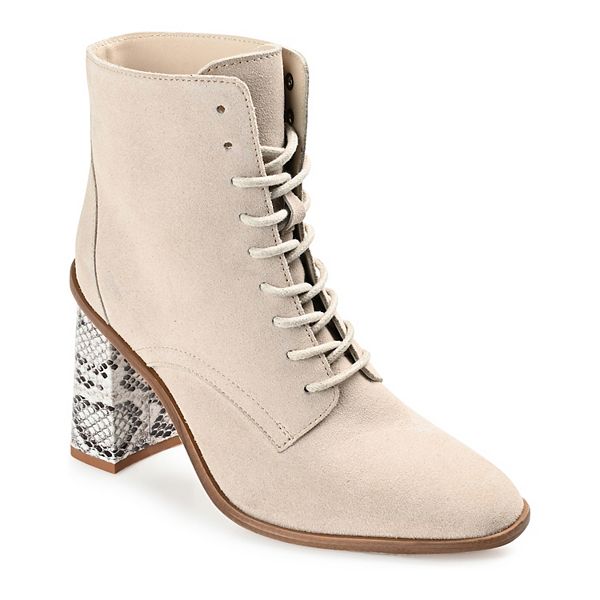 Journee Signature Edda Tru Comfort Foam™ Women's Suede Combat Boots - Sand (7.5)