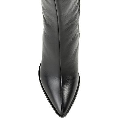 Journee Signature Laila Tru Comfort Foam™ Women's Leather Knee-High Boots