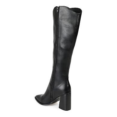 Journee Signature Laila Tru Comfort Foam™ Women's Leather Knee-High Boots