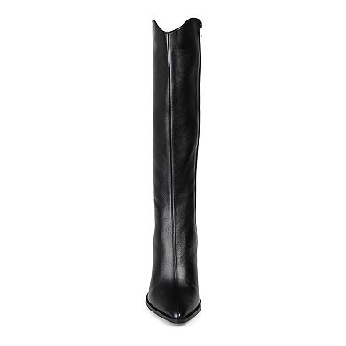 Journee Signature Laila Tru Comfort Foam™ Women's Leather Knee-High Boots