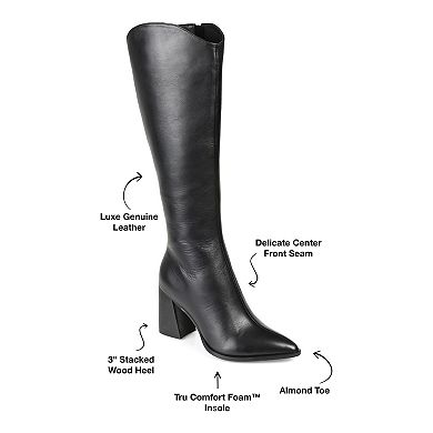 Journee Signature Laila Tru Comfort Foam™ Women's Leather Knee-High Boots