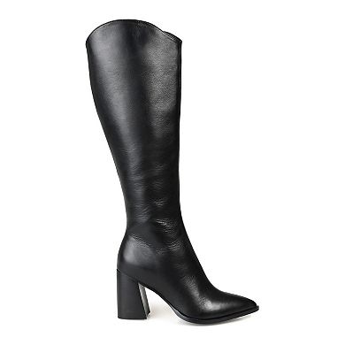 Journee Signature Laila Tru Comfort Foam™ Women's Leather Knee-High Boots