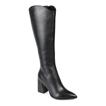 Journee Signature Laila Tru Comfort Foam™ Women's Leather Knee-High Boots
