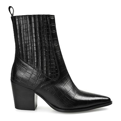 Journee Signature Markka Tru Comfort Foam™ Women's Leather Ankle Boots
