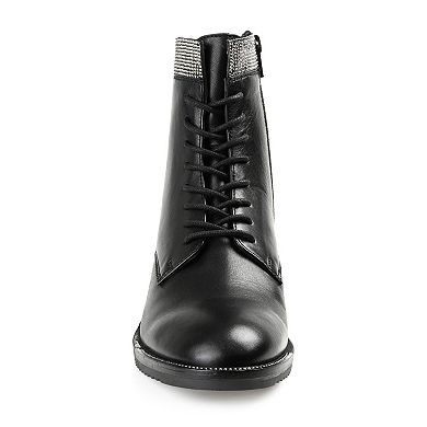 Journee Signature Natara Tru Comfort Foam™ Women's Leather Combat Boots