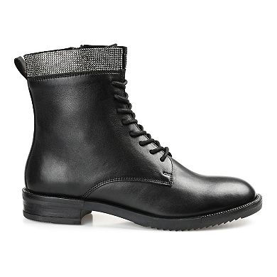 Journee Signature Natara Tru Comfort Foam™ Women's Leather Combat Boots