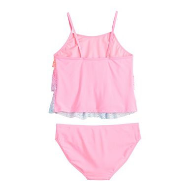Girls 4-18 SO® Ruffled Tankini Top & Bottoms Swimsuit Set in Regular & Plus Size