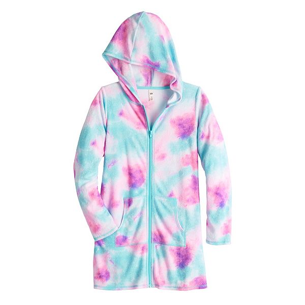 Girls 418 SO® French Terry Tie Dye Swim Cover Up in Regular & Plus Size