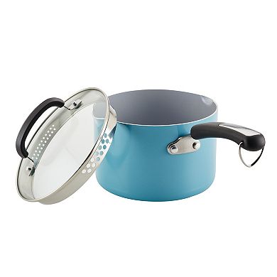 Farberware Eco Advantage 3-qt. Ceramic Nonstick Straining Saucepan