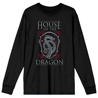 Men's House Of The Dragon Logo Long Sleeve Tee