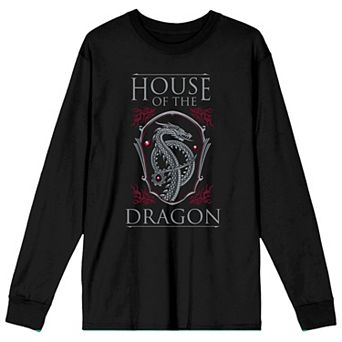 Men's House Of The Dragon Logo Long Sleeve Tee