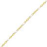 Color Romance 14k Gold White Enamel Bead Adjustable Bracelet