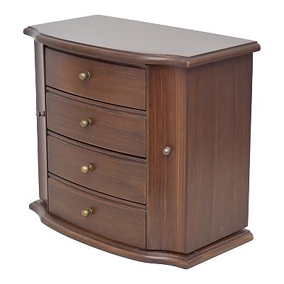 Traditional Brushed Brown Jewelry Box