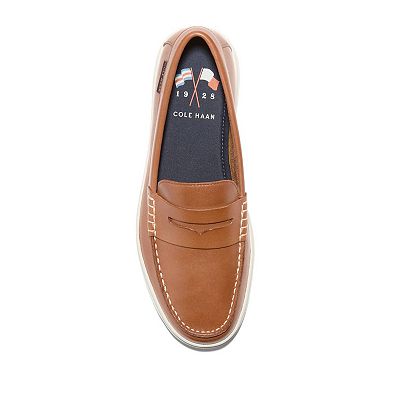 Cole Haan Nantucket Washed Red Canvas Penny Loafers with Brown Leather Accents Cole Haan Women main image 3