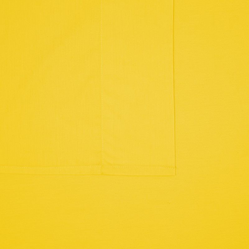 Crayola Cotton Percale Sheet Set with Pillowcase, Yellow, FULL SET